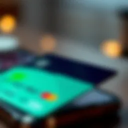 Visual representation of a credit card and Cash App interface