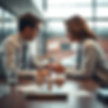 Strategic Negotiation A strategic discussion between two parties at a negotiation table