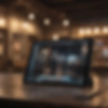 Creative Social Media Campaign An engaging social media campaign design displayed on a tablet