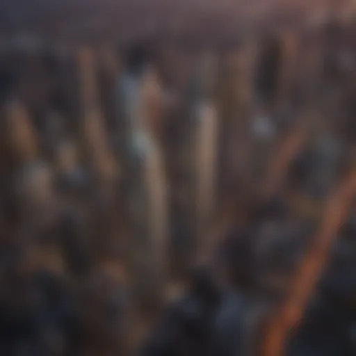 Aerial view of New York City's skyline at sunset, symbolizing financial opportunity.