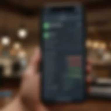 User-Friendly Budgeting App Features User interface of a popular budgeting app showcasing features