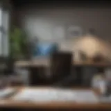 An organized workspace showcasing tax documents and tools.