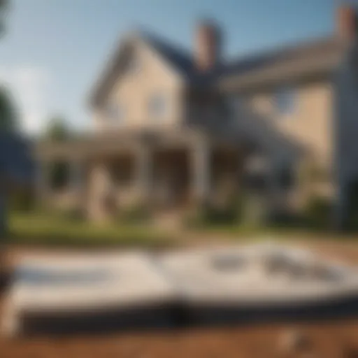 Illustration depicting various mortgage types available for home lending.