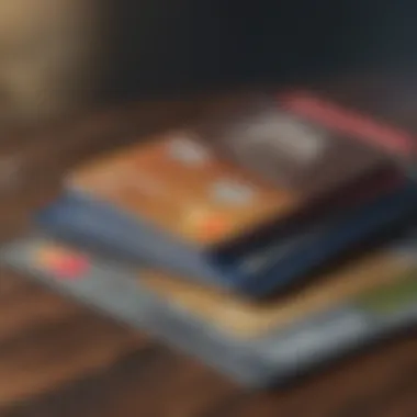 Visualizing Credit Card Consolidation A visual representation of various credit cards being consolidated into one.