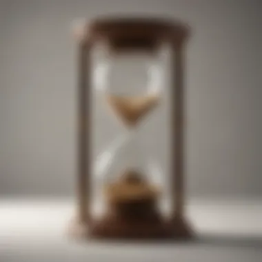 Timeline of Inheritance Distribution An hourglass representing the timeline of inheritance distribution