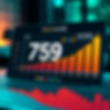 Graph illustrating FICO score distribution