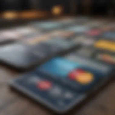 Effective Management of Debit Cards An organized digital dashboard managing multiple bank accounts